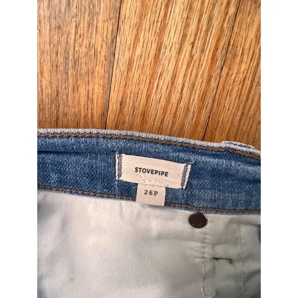 Madewell Petite Stovepipe Jeans in Euclid Wash Sz 26P NE064 - Picture 6 of 8